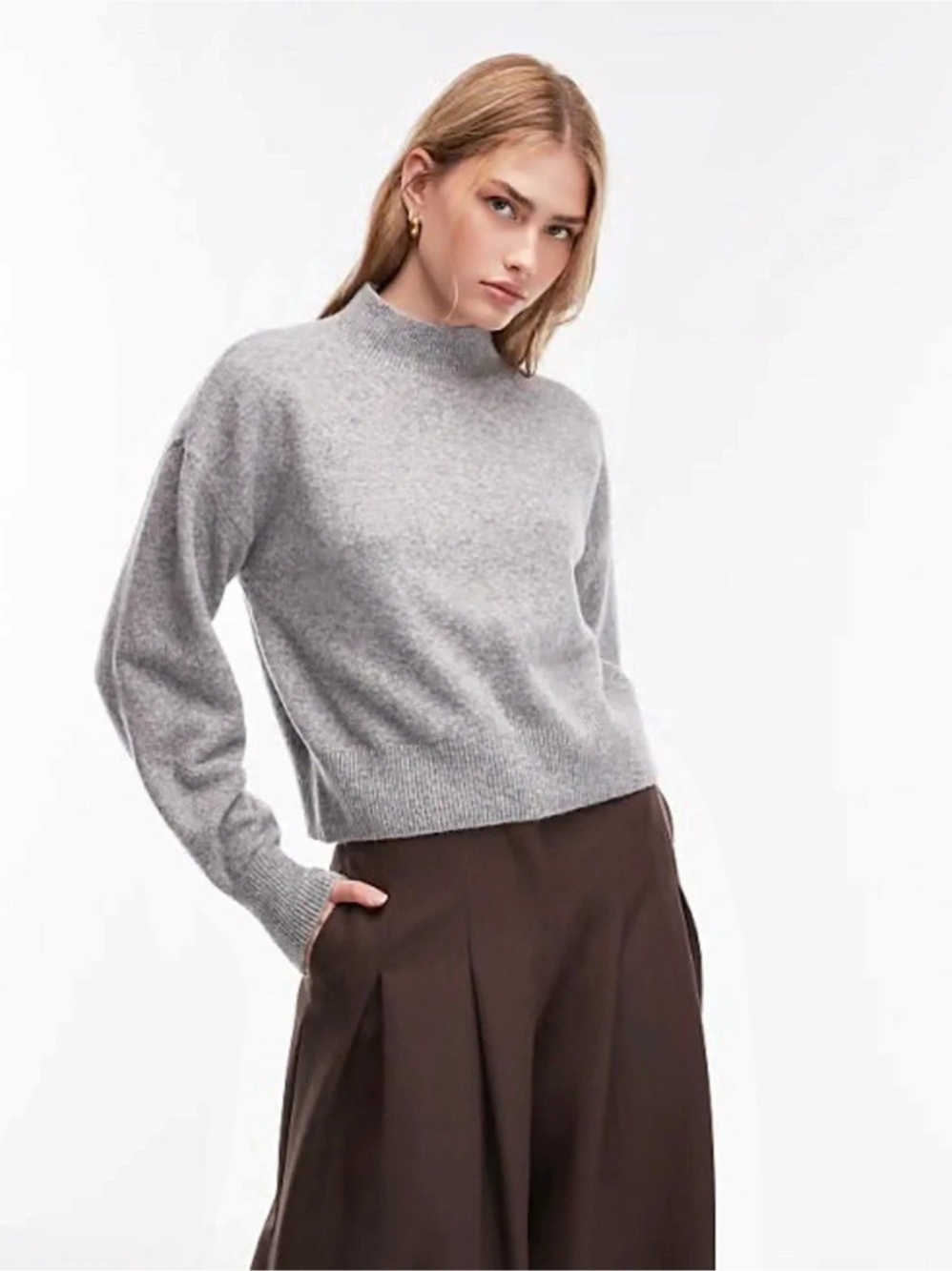 & Other Stories Mock Neck Sweater